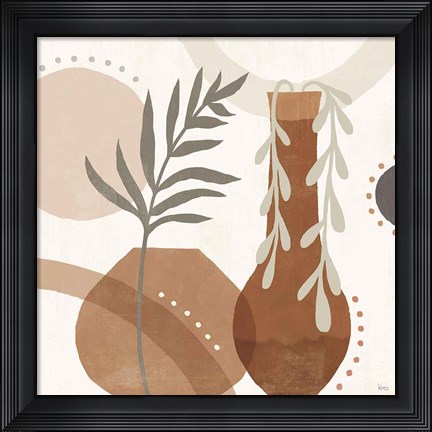 Framed Botanical Form II Neutral Print