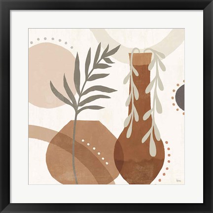 Framed Botanical Form II Neutral Print