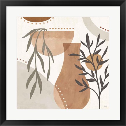 Framed Botanical Form III Neutral Print