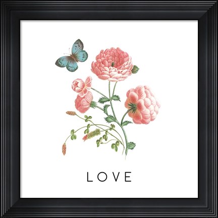 Framed Victorian Garden Bright VII Print