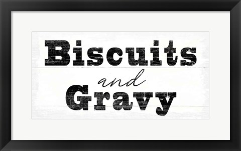 Framed Biscuits and Gravy Print