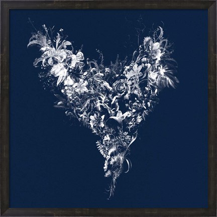 Framed Heart Silhouette Print