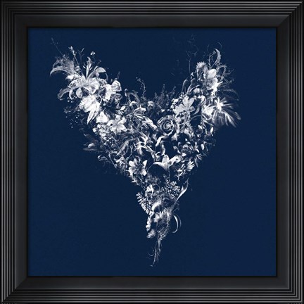Framed Heart Silhouette Print