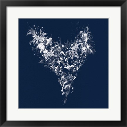 Framed Heart Silhouette Print