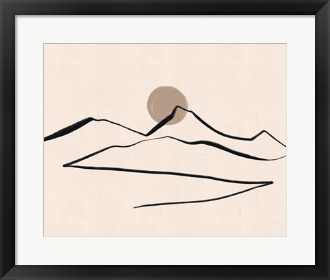 Framed Linear Landscape No. 1 Print