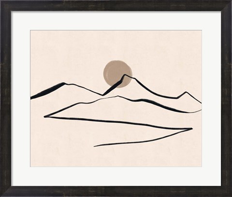 Framed Linear Landscape No. 1 Print