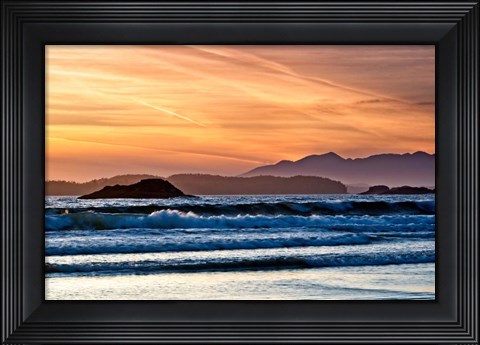Framed Long Beach Sunset Print