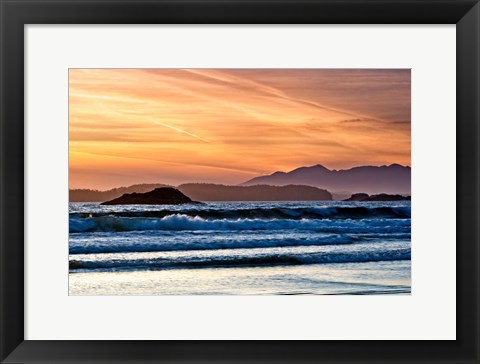 Framed Long Beach Sunset Print