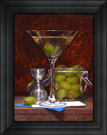 Framed Dirty Martini Print