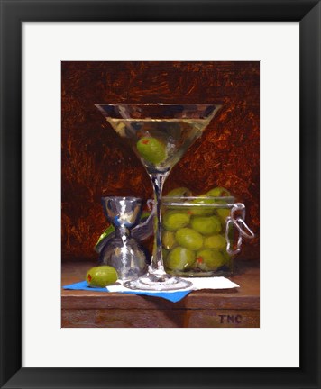 Framed Dirty Martini Print