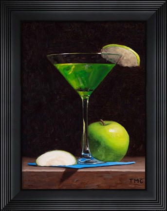 Framed Sour Apple Martini Print