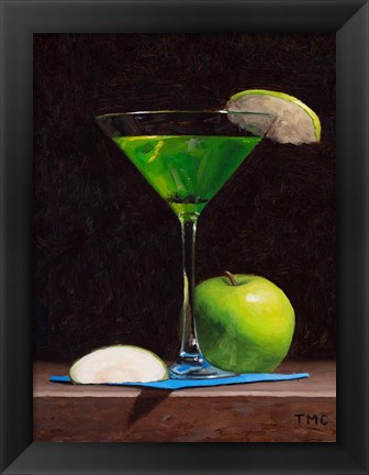 Framed Sour Apple Martini Print
