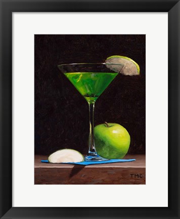 Framed Sour Apple Martini Print