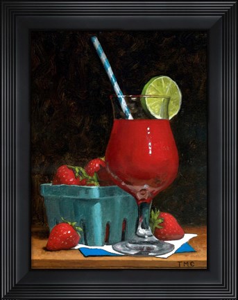 Framed Strawberry Daquiri Print