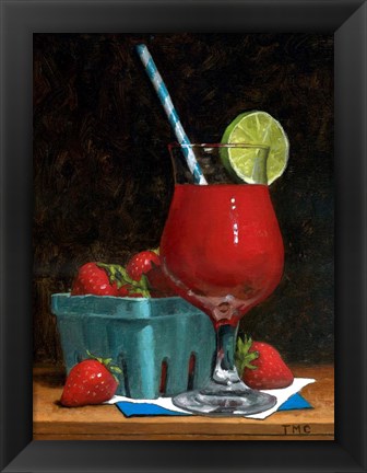 Framed Strawberry Daquiri Print