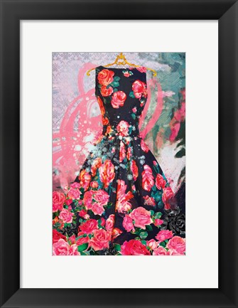 Framed Tiffany Rose Print