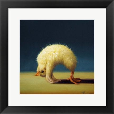 Framed Yoga Chick Upward Bow Print