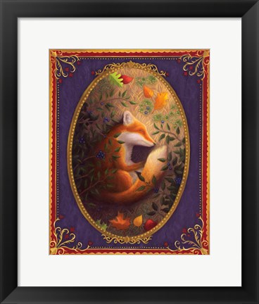 Framed Sleeping Fox Print