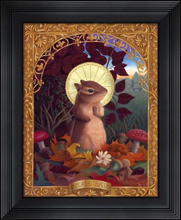 Framed Tamias Striatus Print