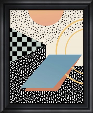 Framed Modern Memphis II Print