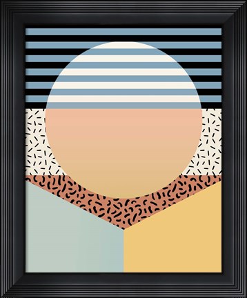 Framed Modern Memphis III Print