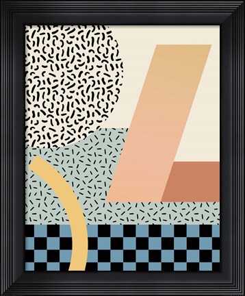Framed Modern Memphis IV Print