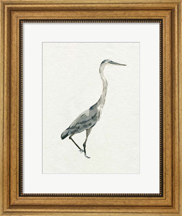 Framed Saltwater Herons I Print