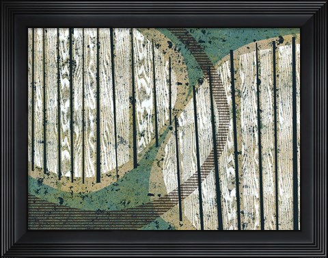 Framed Texture Play I Print