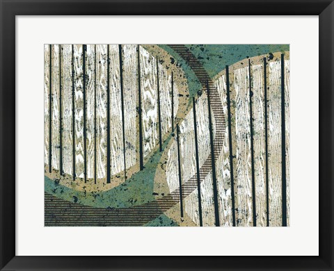 Framed Texture Play I Print