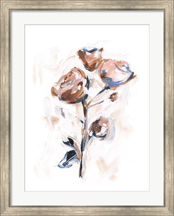Framed Abstract Rose Bouquet I Print