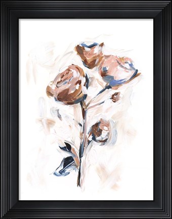 Framed Abstract Rose Bouquet I Print