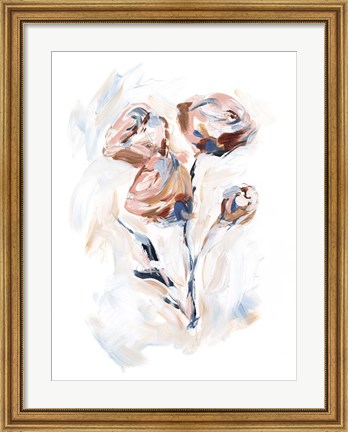 Framed Abstract Rose Bouquet II Print