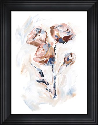 Framed Abstract Rose Bouquet II Print