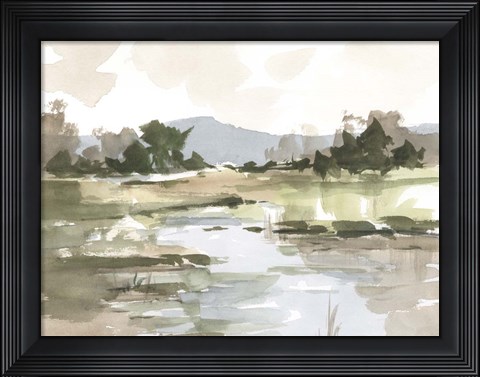 Framed Autumn Stream I Print