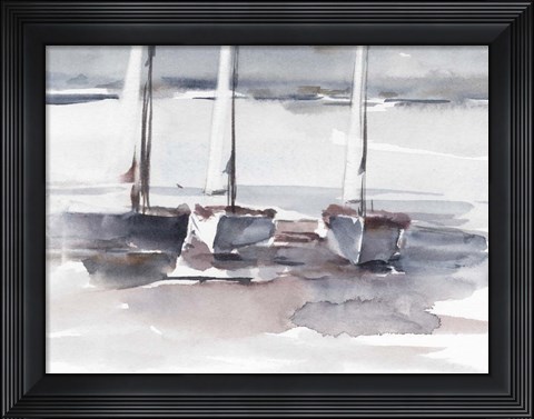 Framed Caribbean Sails II Print