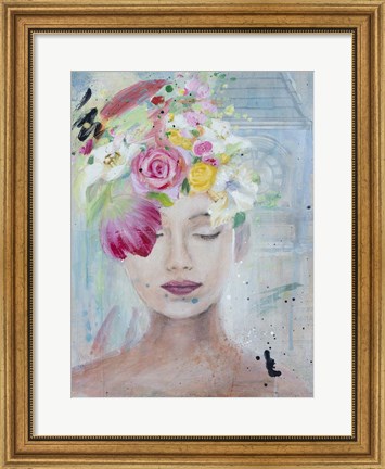 Framed Femme Fleur I Print