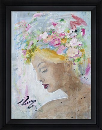 Framed Femme Fleur II Print