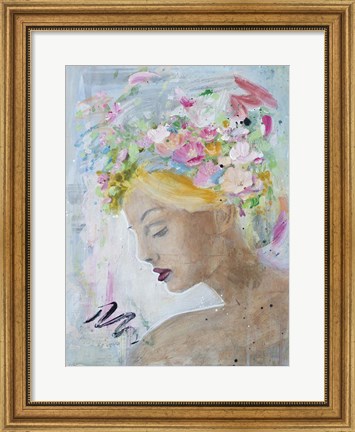Framed Femme Fleur II Print