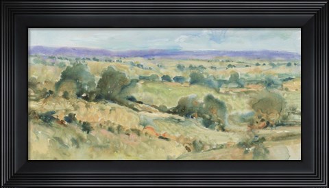 Framed Soft Lavender Sky I Print