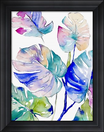 Framed Prism Palms II Print
