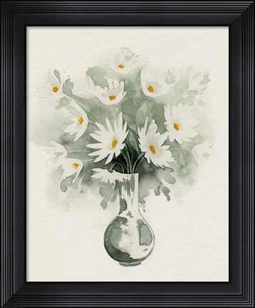 Framed Daisy Bouquet Sketch II Print