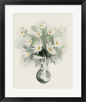 Framed Daisy Bouquet Sketch II Print