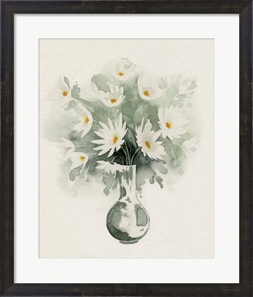 Framed Daisy Bouquet Sketch II Print