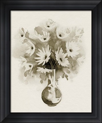 Framed Daisy Bouquet Sketch IV Print