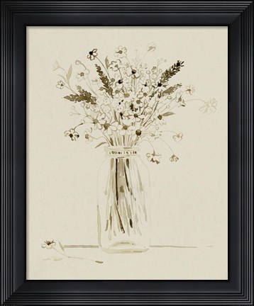 Framed Foraged Bouquet I Print