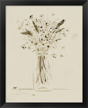 Framed Foraged Bouquet I Print