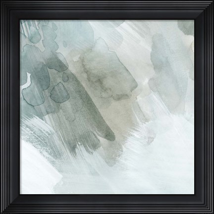 Framed Snow and Sediment I Print