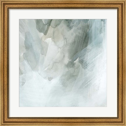 Framed Snow and Sediment II Print