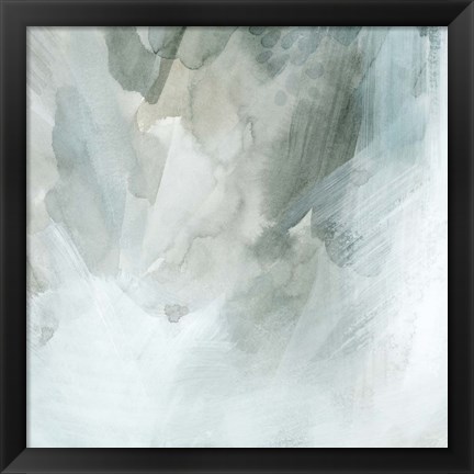 Framed Snow and Sediment II Print