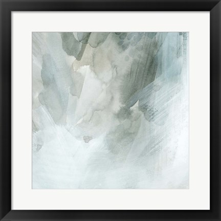Framed Snow and Sediment II Print